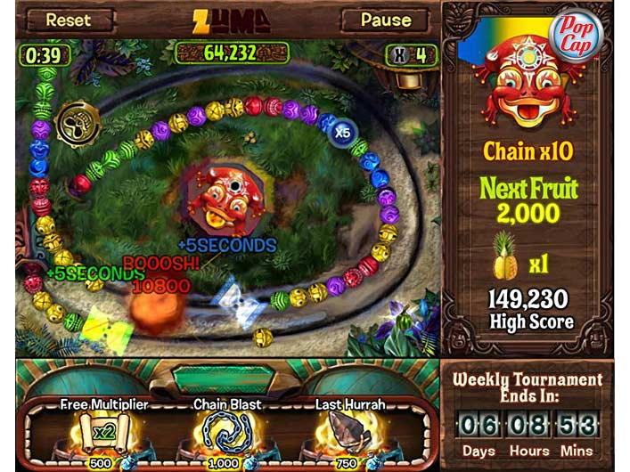 popcap zuma blitz online